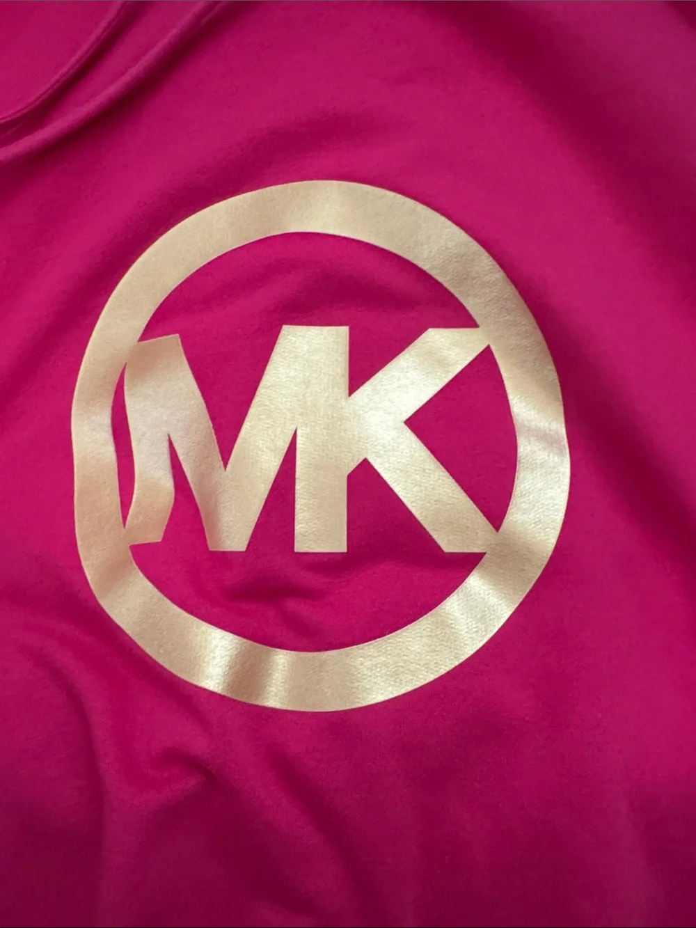 Michael Kors Bright red  Hoodie with Gold Logo